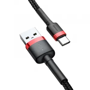 Baseus CATKLF-U91 Kábel Typ-C 3m, Čierny