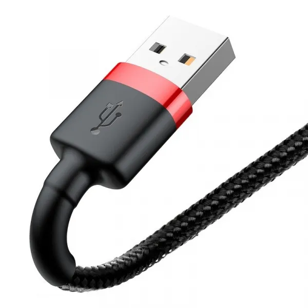 Baseus Lightning Cafule Cable 1.5A 2m Red + čierna (CALKLF-C19)