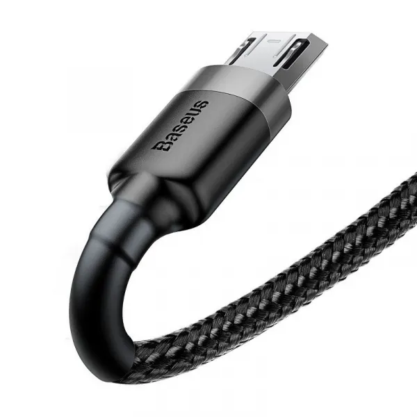 Baseus CAMKLF-CG1 Kábel Micro USB 2m, Čierny