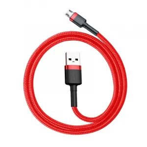 Baseus CAMKLF-C09 Kábel Micro USB 2m, Červený