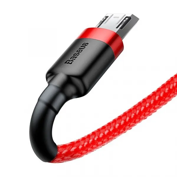 Baseus CAMKLF-C09 Kábel Micro USB 2m, Červený