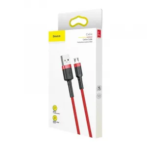 Baseus CAMKLF-C09 Kábel Micro USB 2m, Červený