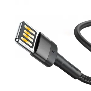 Lightning USB kábel (obojstranný) Baseus Cafule 2,4A 1m (šedo-čierny) 018087
