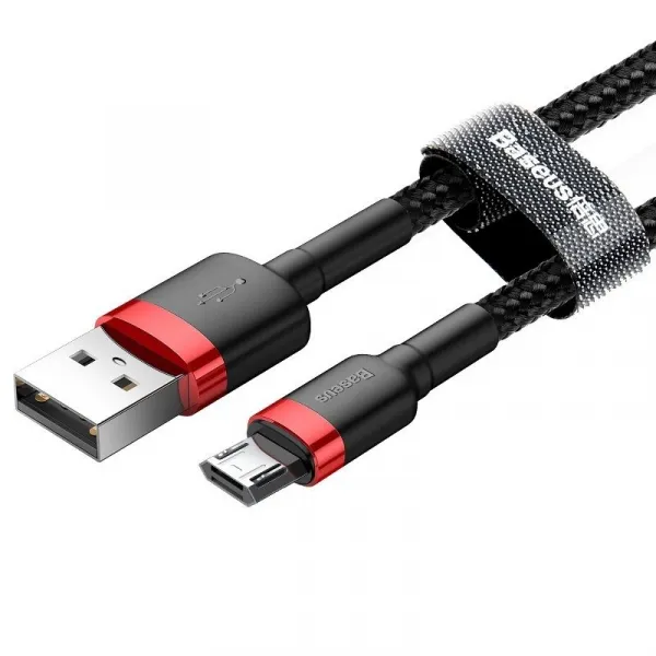 Kábel USB na Micro USB Baseus Cafule 1,5A 2m (červeno-čierny) 016544