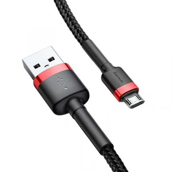 Kábel USB na Micro USB Baseus Cafule 1,5A 2m (červeno-čierny) 016544