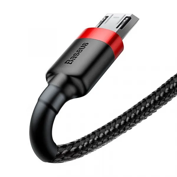 Kábel USB na Micro USB Baseus Cafule 1,5A 2m (červeno-čierny) 016544