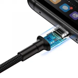 Baseus Cafule Huawei SuperCharge kábel USB na USB-C, QC 3.0, 5A 1m (čierno-sivý) 019259
