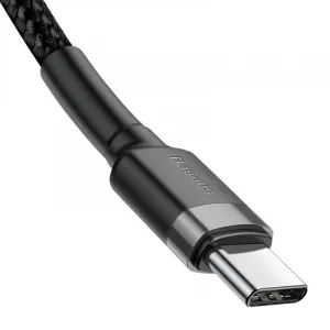 Baseus Cafule Datový Kábel USB-C 60W 1m Sivý