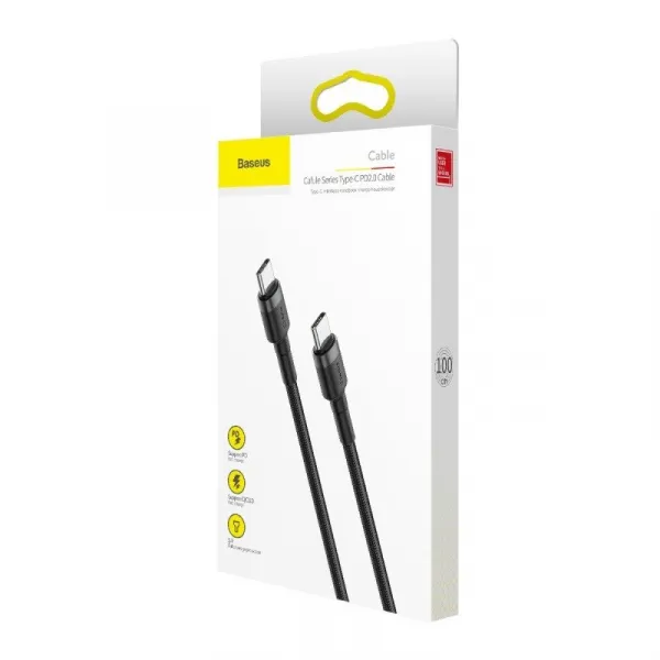 Baseus Cafule Datový Kábel USB-C 60W 1m Sivý