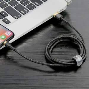 Baseus Cafule Nabíjací kábel USB-A / Lightning 2A 3m, Čierny