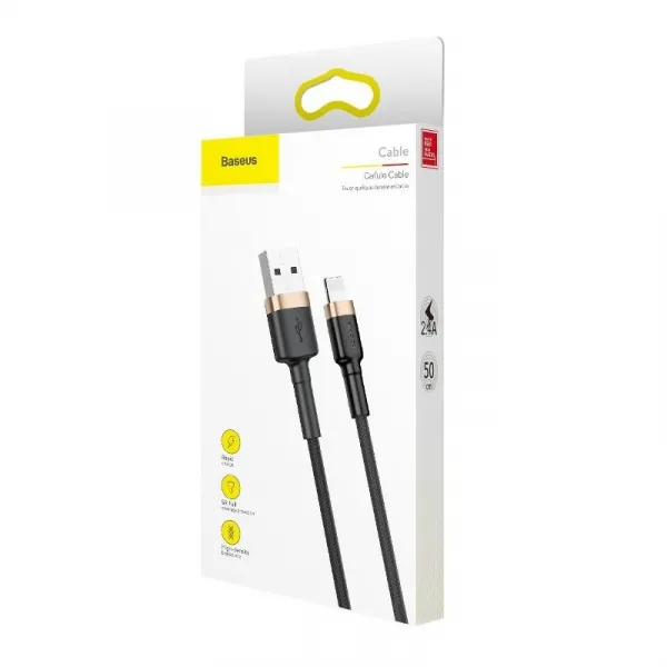 Baseus Cafule Nabíjací kábel USB-A / Lightning 2A 3m, Čierny