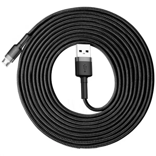 Kábel USB na Micro USB Baseus Cafule 2A 3m (čierno-sivý) 020562