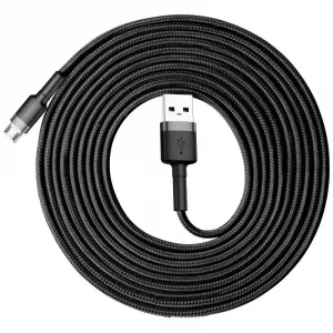 Kábel USB na Micro USB Baseus Cafule 2A 3m (čierno-sivý) 020562
