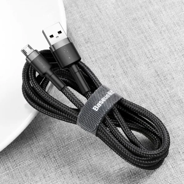 Kábel USB na Micro USB Baseus Cafule 2A 3m (čierno-sivý) 020562