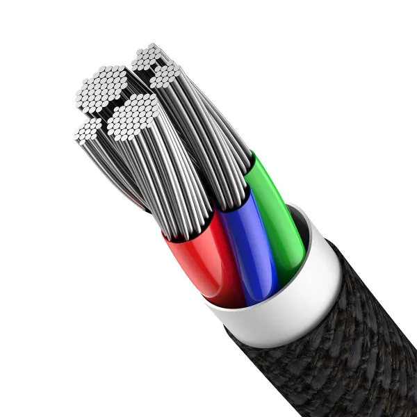 Kábel USB-C do Lightning Baseus High Density Braided, 20W, 5A, PD, 2m (černý) 024642