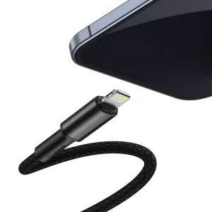Kábel USB-C do Lightning Baseus High Density Braided, 20W, 5A, PD, 2m (černý) 024642