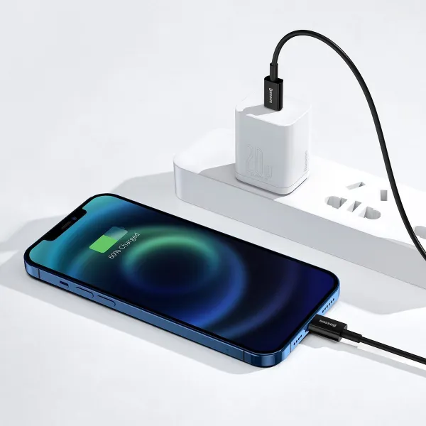 Rýchlonabíjací kábel Baseus Superior Series Type-C/Lightning 20W 2m Black