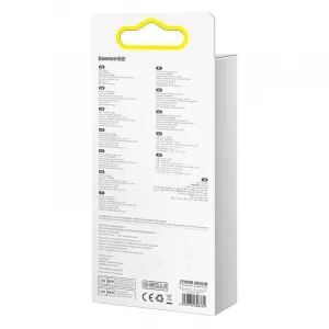 Kábel USB 3w1 Baseus Flash Series 2, USB-C + micro USB + Lightning, 100 W, 1,5 m (černý) 034555