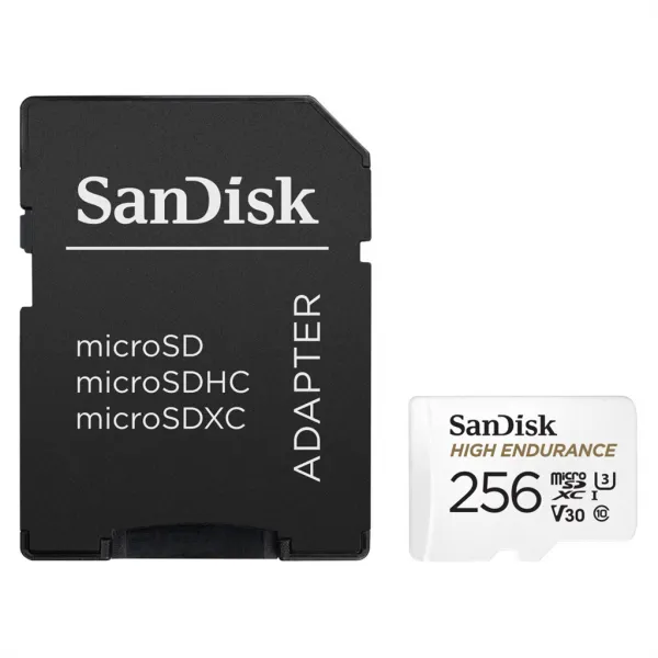 SanDisk microSDXC High Endurance Video 256 GB C 10 U3 V30, adaptér 85235110