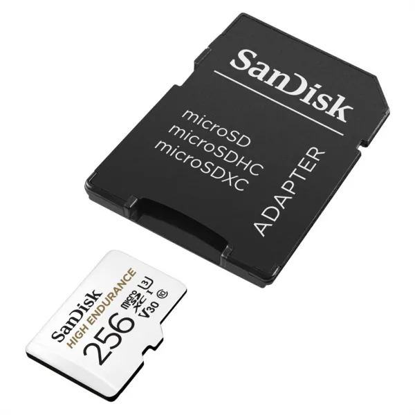 SanDisk microSDXC High Endurance Video 256 GB C 10 U3 V30, adaptér 85235110