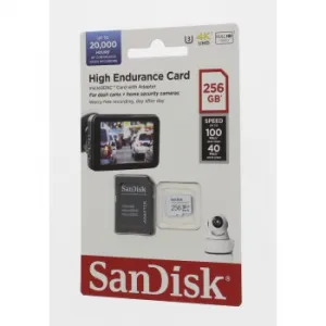 SanDisk microSDXC High Endurance Video 256 GB C 10 U3 V30, adaptér 85235110