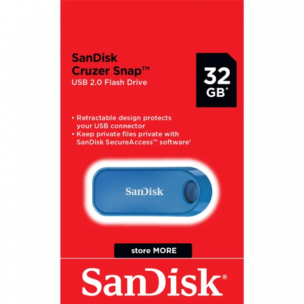 Sandisk Cruzer Snap 2.0 Global 32 GB modrá 85235110
