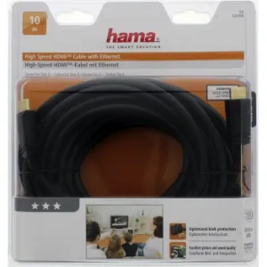 Hama HDMI kábel vidlica - vidlica, pozlátený, 3*, 10 m 85444290