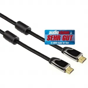 Hama HDMI kábel vidlica-vidlica, 3 m, pozlát., ferit. filtre, kovové vidlice, opletený,... 85444290