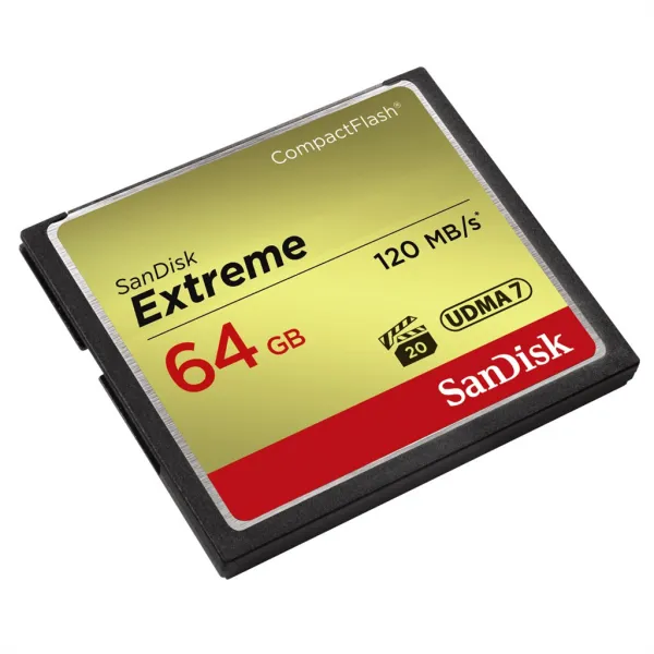 SanDisk Compact Flash 64GB Extreme (R:120/W:85 MB/s) UDMA7