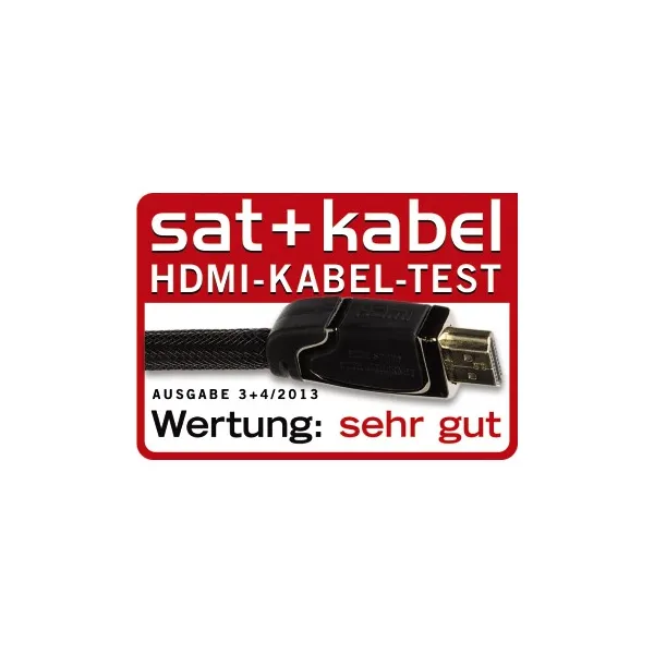 Hama HDMI kábel vidlica-vidlica, 5 m, pozlát., ferit. filtre, kovové vidlice, opletený,... 85444290
