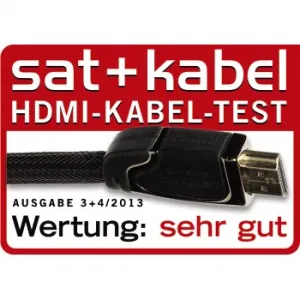 Hama HDMI kábel vidlica-vidlica, 5 m, pozlát., ferit. filtre, kovové vidlice, opletený,... 85444290