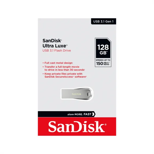 SanDisk Ultra Luxe USB 31 Flash Disk 128GB SDCZ74-128G-G46