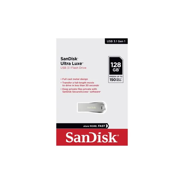 SanDisk Ultra Luxe USB 31 Flash Disk 128GB SDCZ74-128G-G46