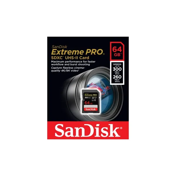 SanDisk Extreme PRO SDXC UHS-II 64 GB 85235110
