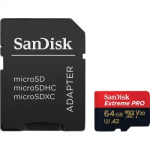 SanDisk Extreme PRO microSDXC 64GB pamäťová karta Sdsqxcu-064G-GN6MA