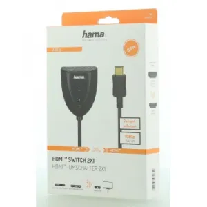 Hama HDMI prepínač 2x1, mechanický 85365019