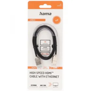Hama HDMI kábel High Speed 4K 1 m, Ultra-Slim 85444290