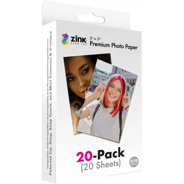 Polaroid Zink Media 2x3" 20 pack