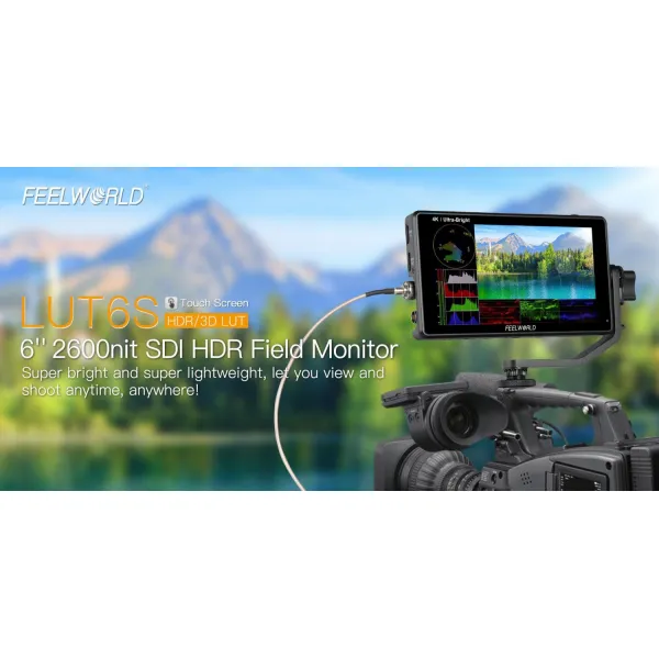 Feelworld LUT6S 6" ultra jasný LED IPS monitor (HDMI/SDI) 15650