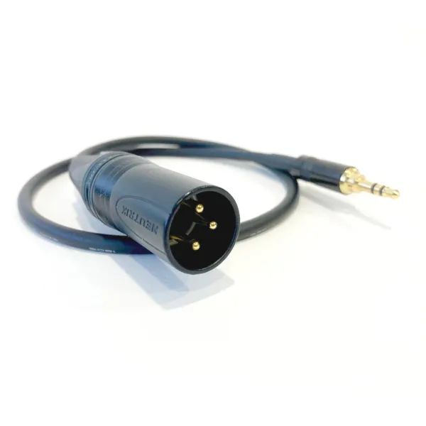 Canare L-2E5 mikrofónový kábel 4,6 mm, XLR(M) / JACK 3,5 mm TRS (M) 0,5 m, BLK 21906
