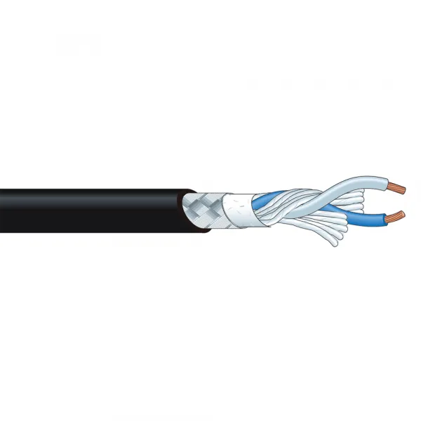 Canare L-2T2S mikrofónový kábel 6,0 mm, XLR (M) / JACK TRS 6,3 mm 4 m, BLK 16328
