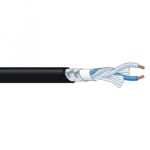 Canare L-2T2S mikrofónový kábel 6,0 mm, XLR (M) / JACK TRS 6,3 mm 4 m, BLK 16328
