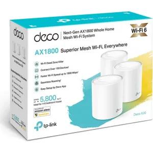 TP-Link AX1800 Smart Home Mesh WiFi6 Deco X20(3-pack)