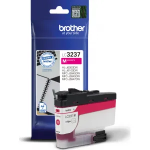 BROTHER LC-3237 (LC3237M), originálna cartridge, purpurová, 1500 strán, Pre tlačiareň: BROTHER MFC-J5945DW, BROTHER MFC-J6945DW, BROTHER MFC-J6947DW