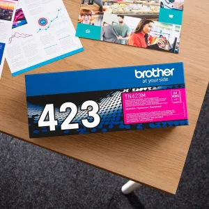 BROTHER TN-423 (TN423M), originálny toner, purpurový, 4000 strán, Pre tlačiareň: BROTHER HL-L8260CDW, BROTHER DCP-L8410CDW, BROTHER MFC-L8690CDW,