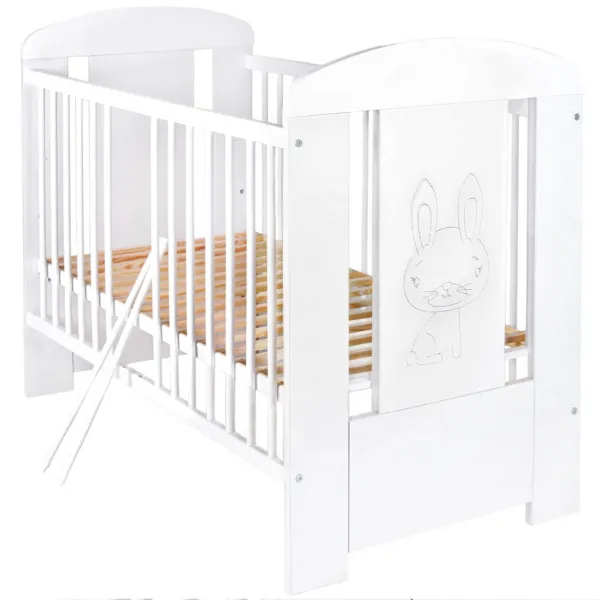 Detská postieľka New Baby Králiček štandard biela