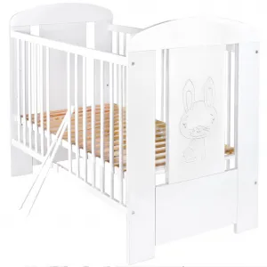 Detská postieľka New Baby Králiček štandard biela