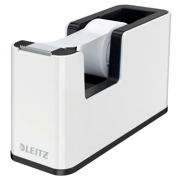 Leitz WOW Odvíječ pásky bílo-černá / Na pásky do 19 mm x 33 m