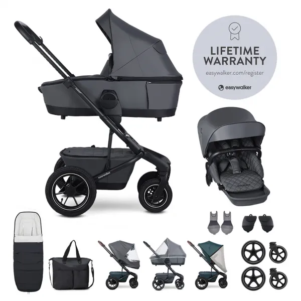 Kočík Easywalker Harvey5 Air set XXL s príslušenstvom Farba: Pebble Grey