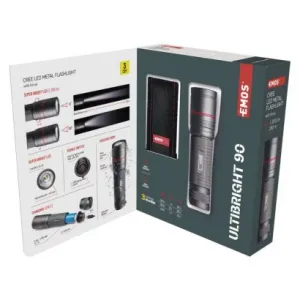 EMOS CREE LED nabíjacie kovové svietidlo Ultibright 90, 1200lm